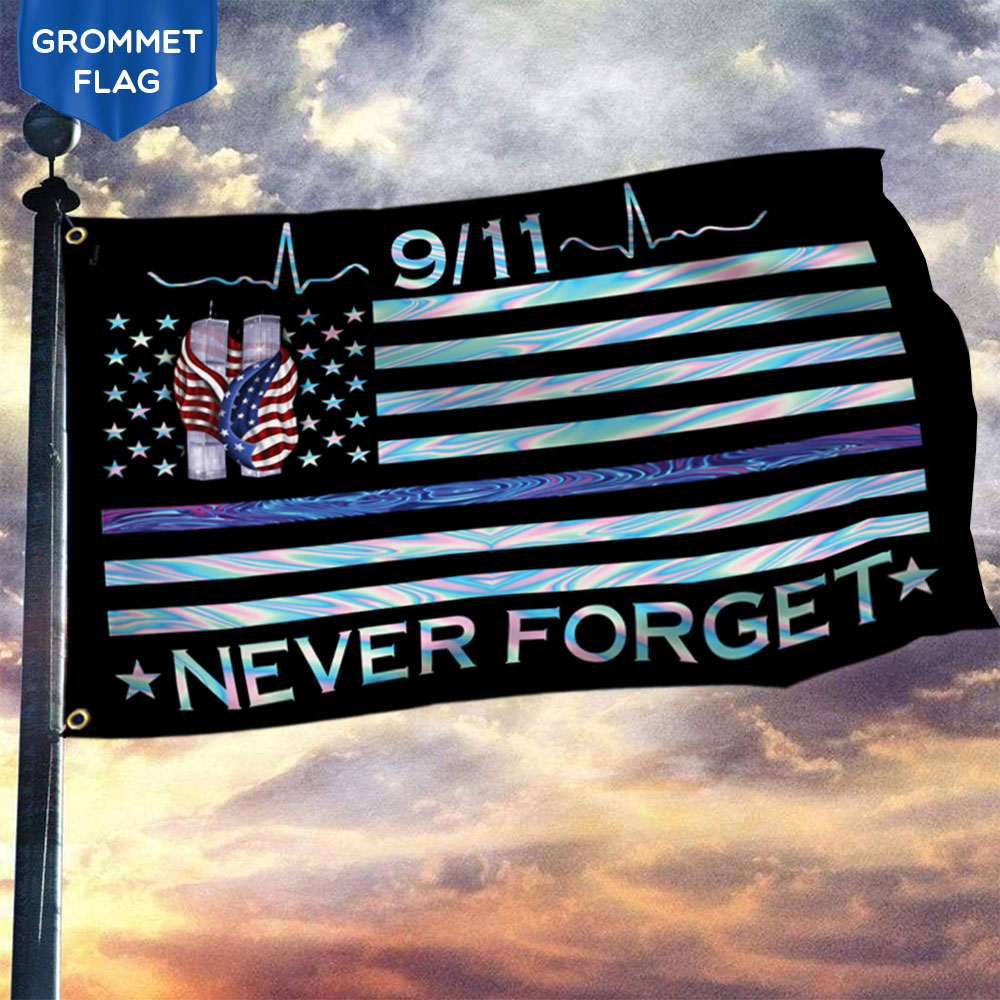 911 Grommet Flag Patriot Day Never Forget - Liberish