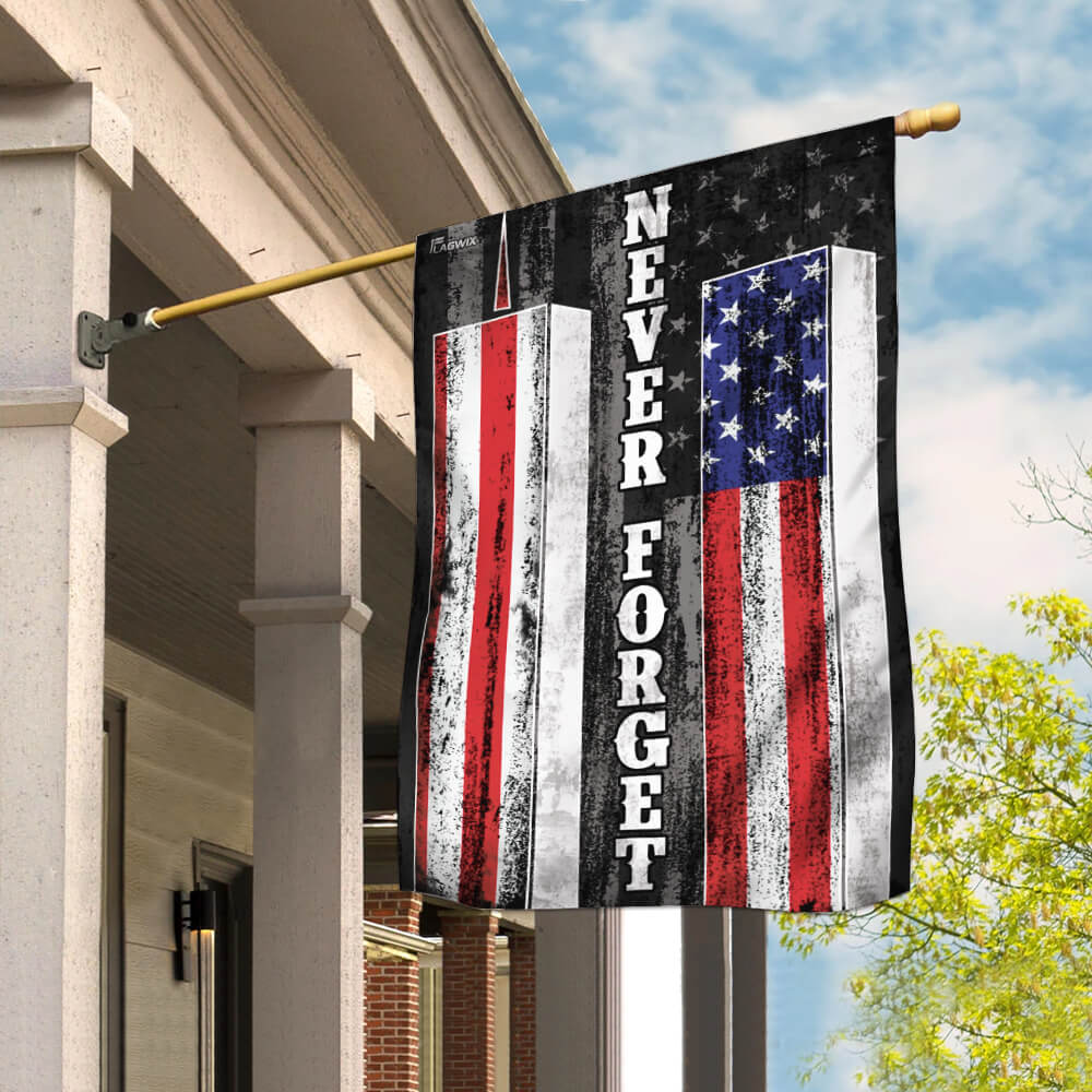 911 Never Forget Patriot Day American Flag - Liberish