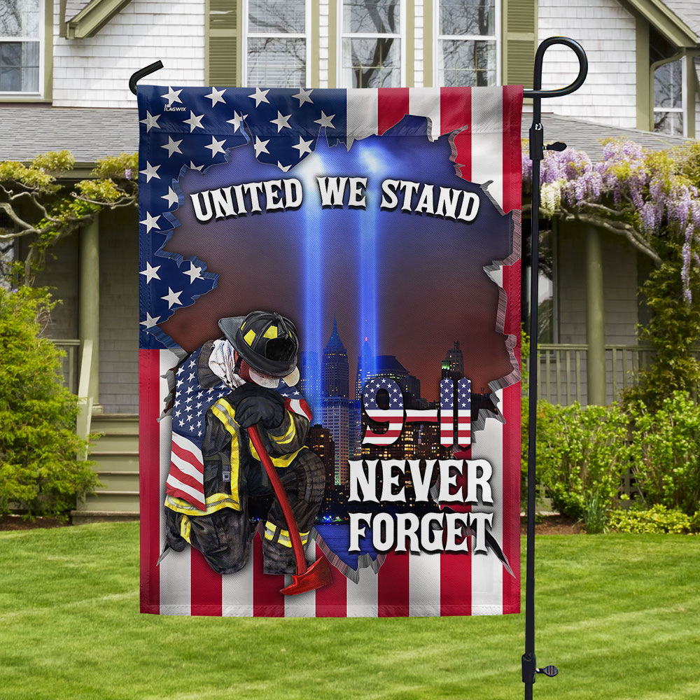 911 Never Forget Patriot Day United We Stand American Flag - Liberish
