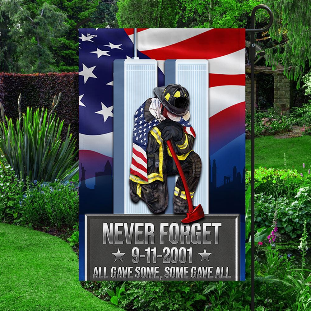 911 Patriot Day Never Forget 343 Firefighters Memorial Flag - Liberish