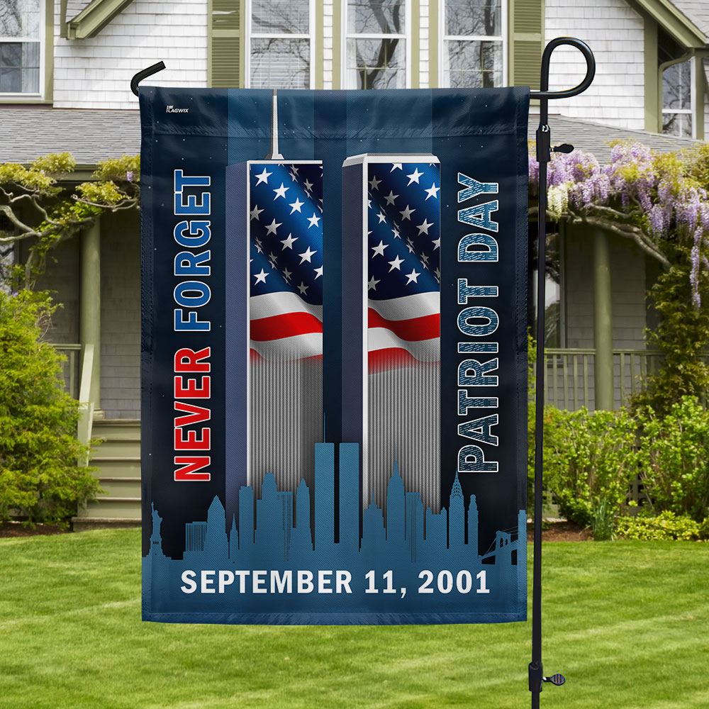 911 Patriot Day Never Forget September 11 Memorial Flag - Liberish