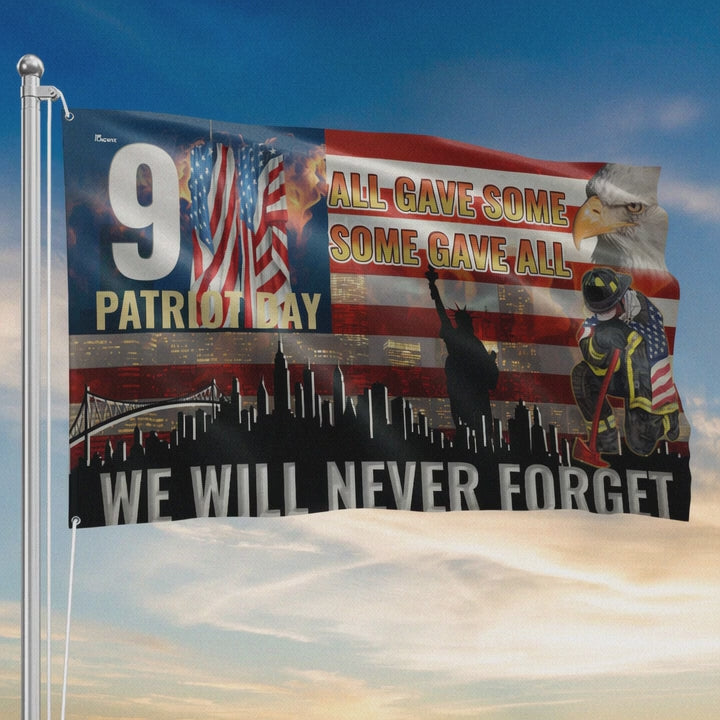 911 Patriot Day We Will Never Forget All Gave Some Some Gave All American Grommet Flag Mln - Liberish