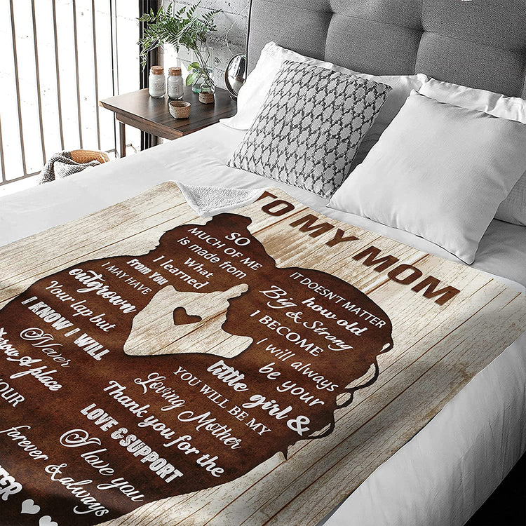 Mother's Day Blanket, Mom Gifts Mom Birthday Gifts, Mom Blanket from Daughter, Gifts for Mom from Daughter, Mom Gifts from Daughters