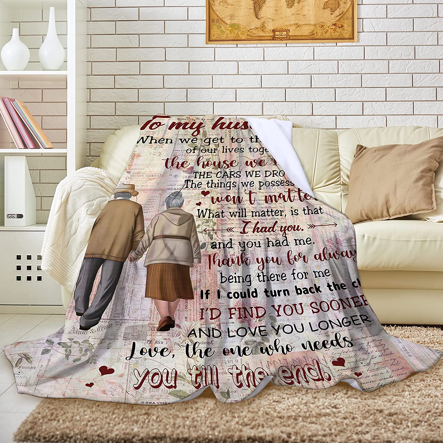 Gift For Husband, Couple Blanket, The House We Had Blanket , What Will Matter, Is that I had you Blanket - Valentine, Christmas, Wedding Anniversary Fleece Blanket