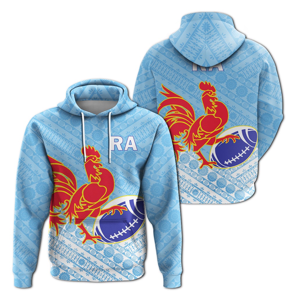 Ra Rugby Union Fiji Hoodie Tapa Pattern LT12