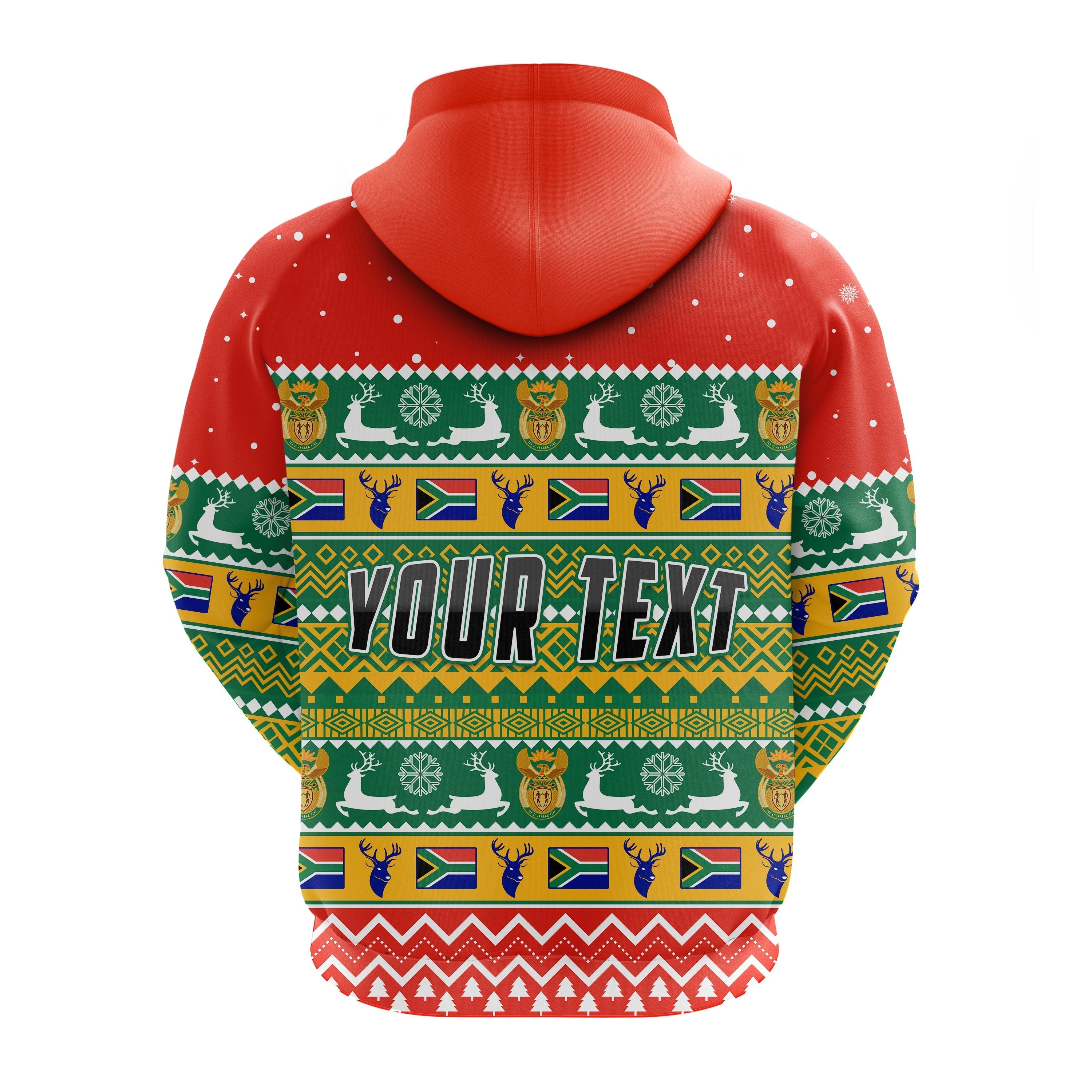 South Africa Christmas Custom Hoodie African Springbok LT13