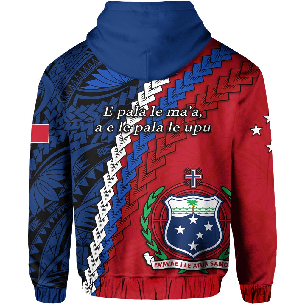 Samoa Polynesian Zip Hoodie Quotes LT13
