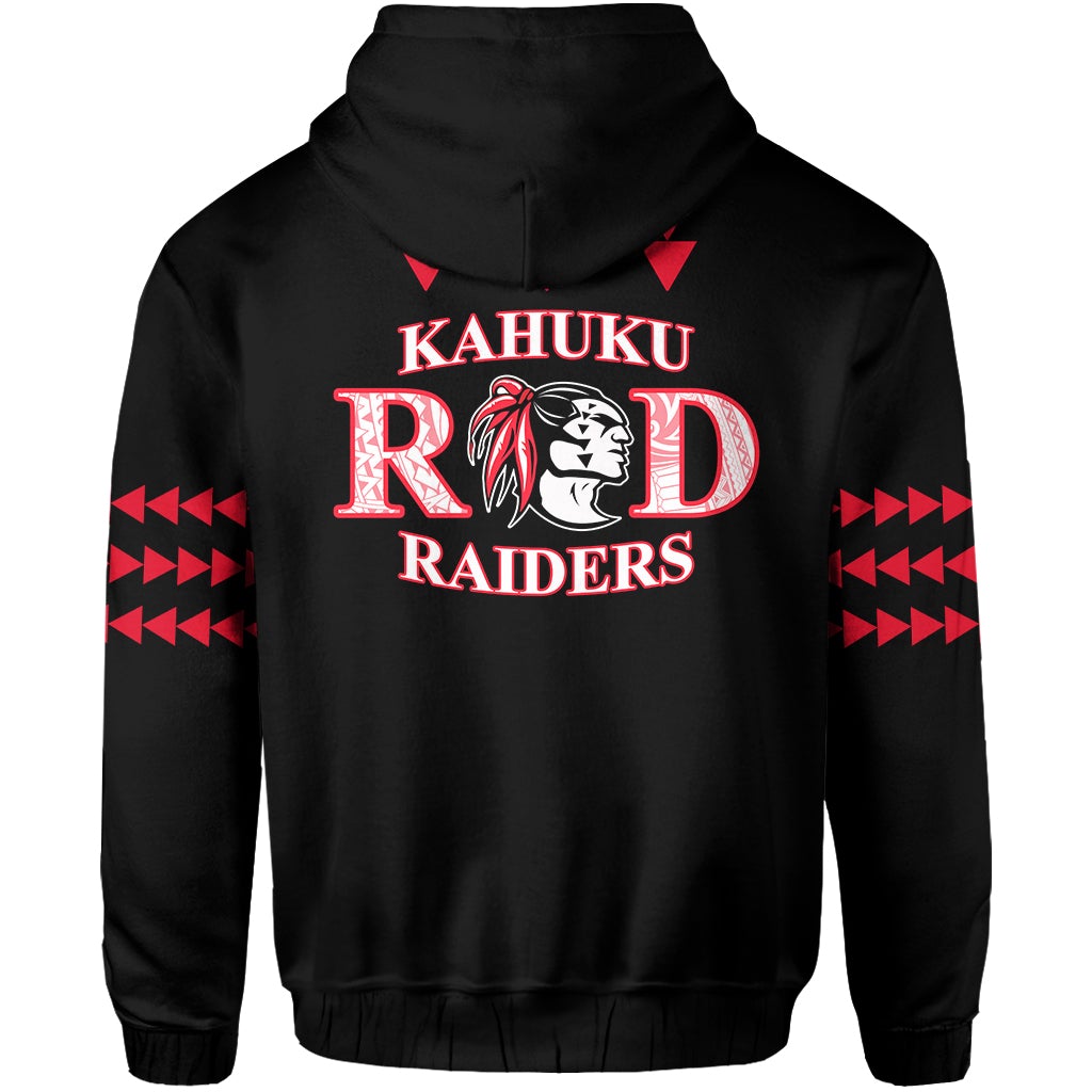 Red Raiders Hoodie Kahuku School LT13