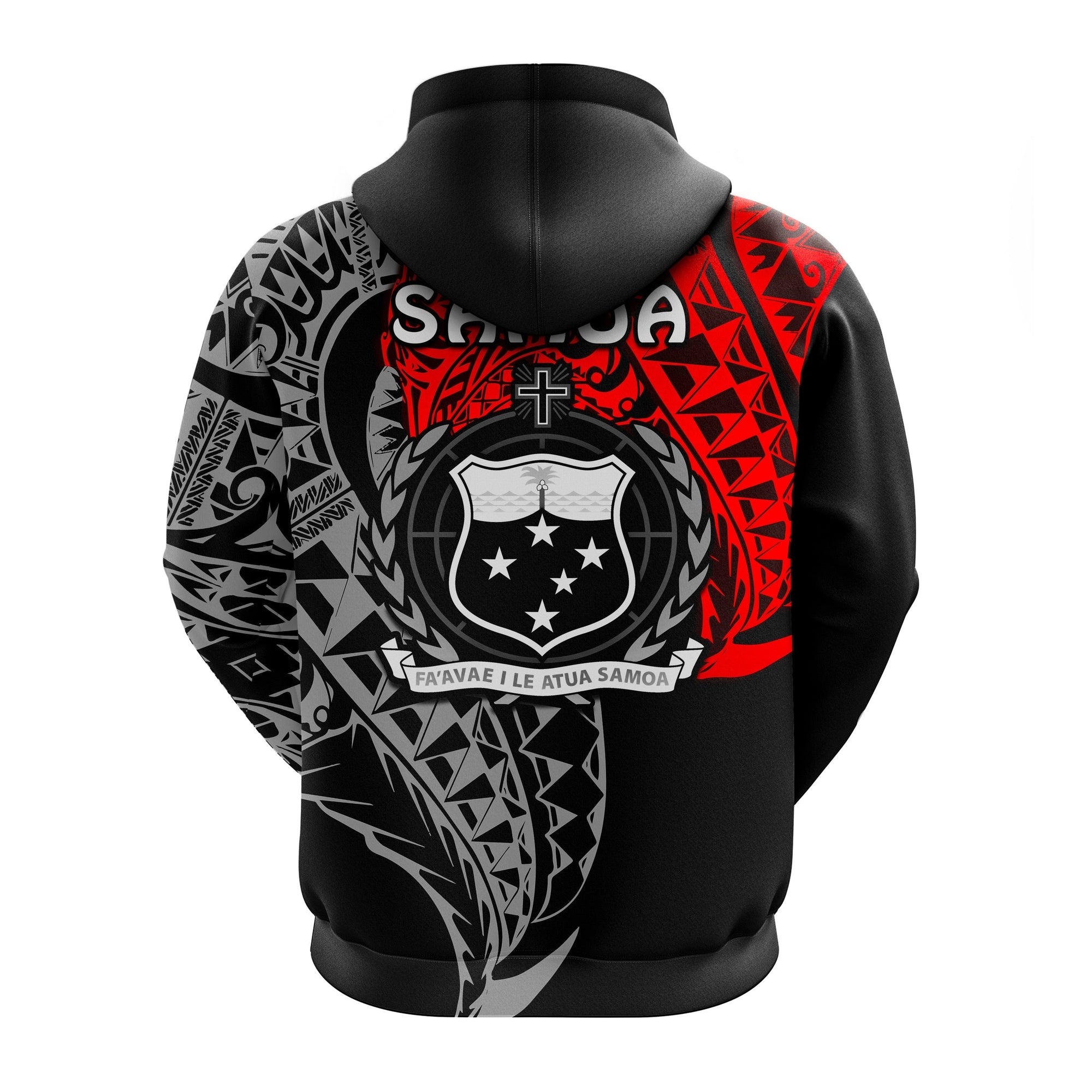 Siva Samoa Hoodie Samoan Dance Mix Red Polynesian LT13