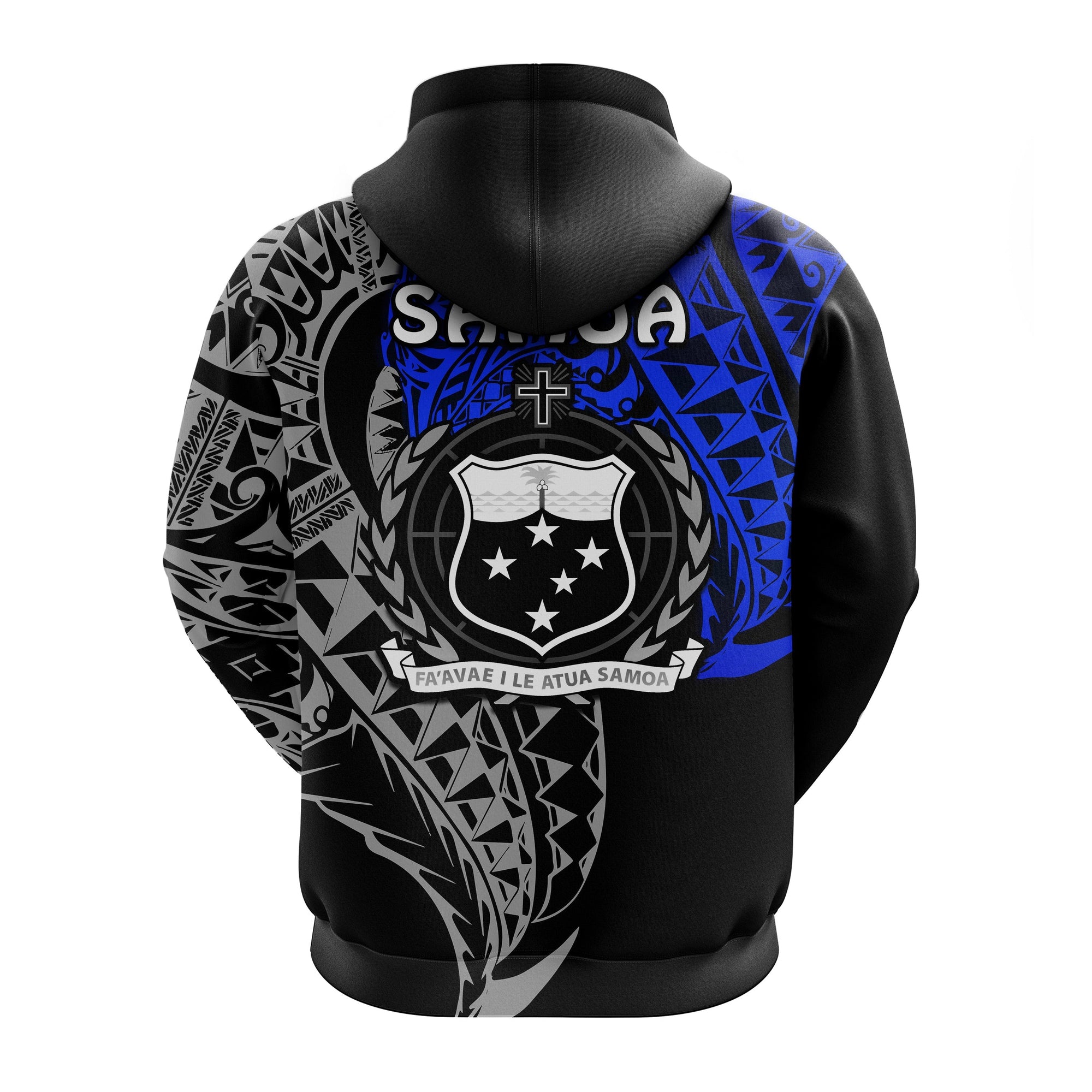 Siva Samoa Hoodie Samoan Dance Mix Blue Polynesian LT13