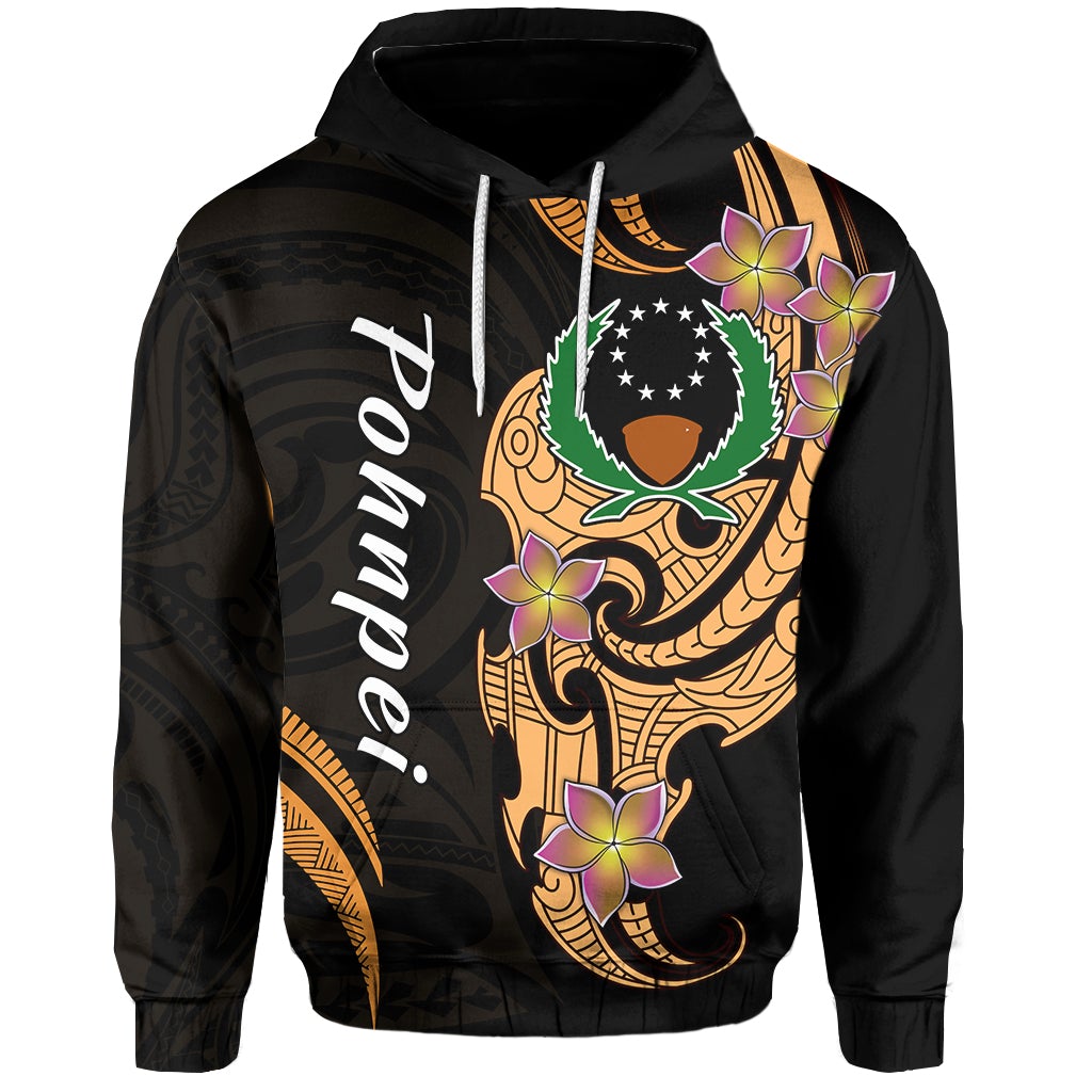 Pohnpei Simple Hoodie Tropical Flowers LT13