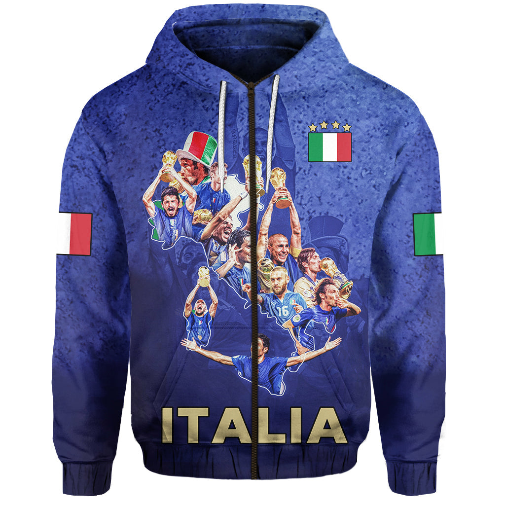 PROUD ITALIA Zip Hoodie Campioni DEuropa LT13