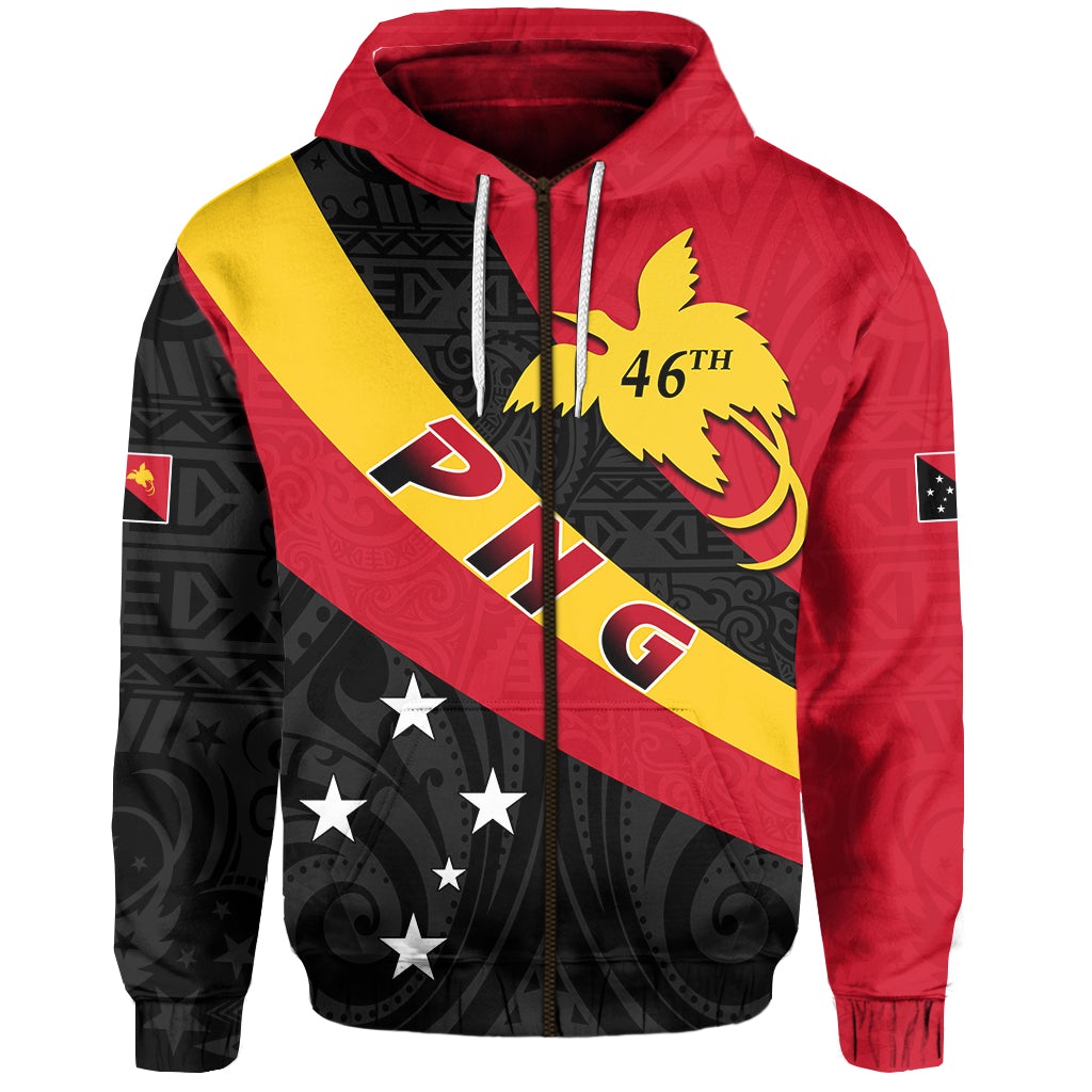 Papua New Guinea Zip Hoodie Happy Independence Day LT13