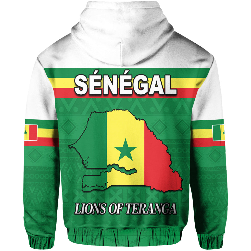 Senegal 2022 Sporty Hoodie Lions of Teranga Proud Football LT13