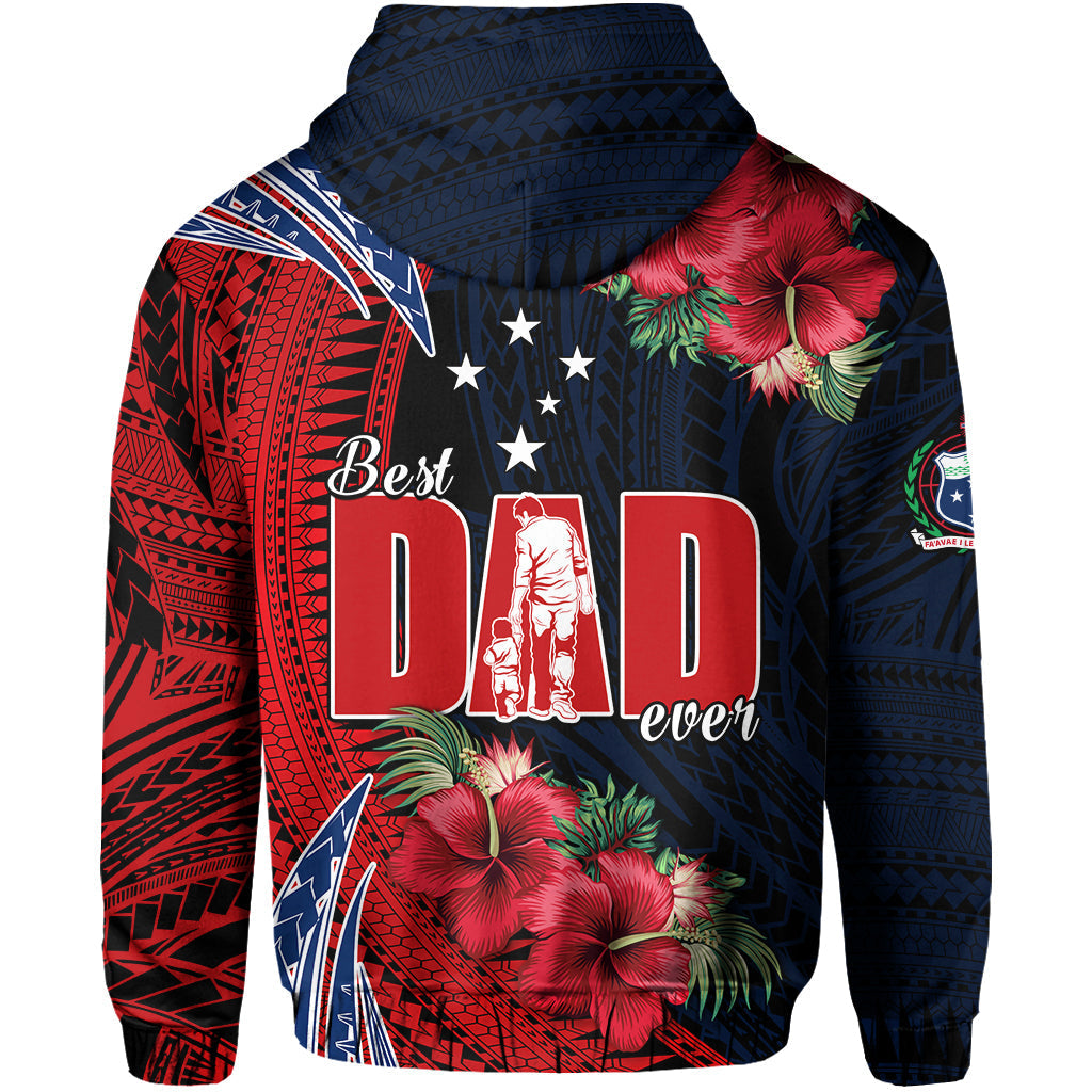 Samoa Fathers Day Hoodie Polynesian Best Dad Ever LT13