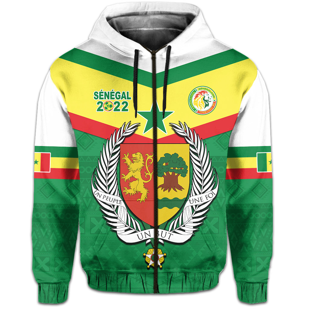 Senegal 2022 Sporty Hoodie Lions of Teranga Proud Football LT13