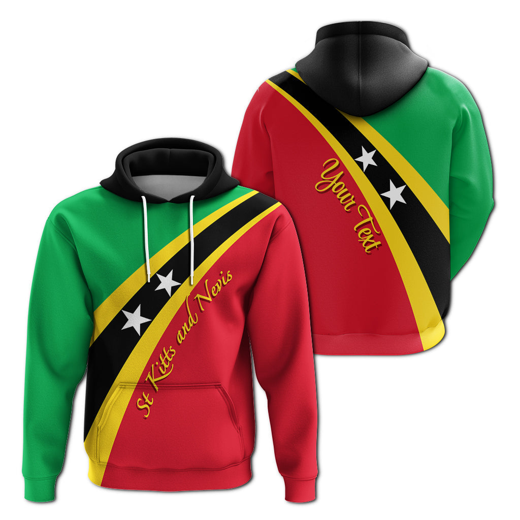 Saint Kitts and Nevis Custom Hoodie SKN Flag Simple Style LT7