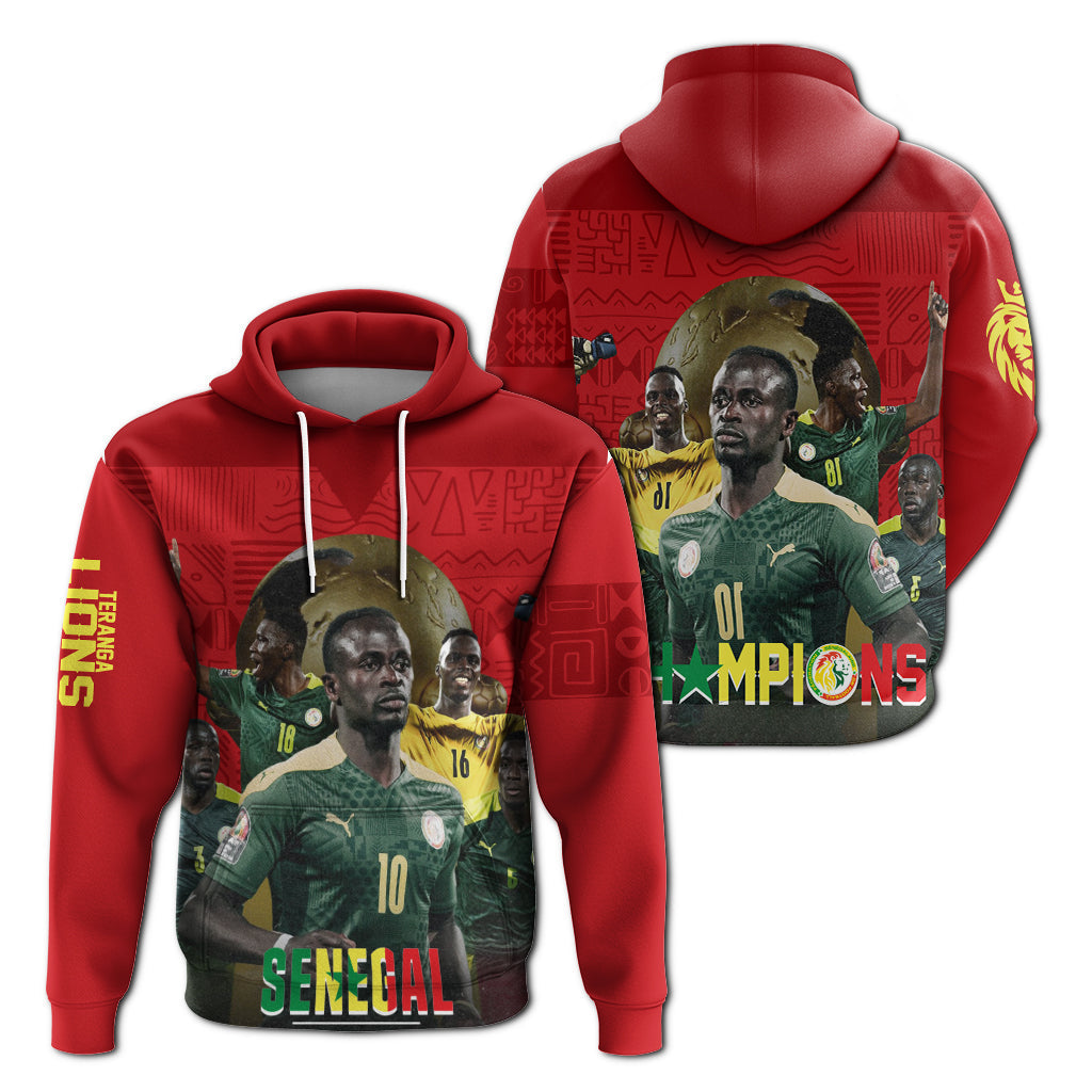 Senegal AFCON 2022 Champions Hoodie Teranga Lions LT7