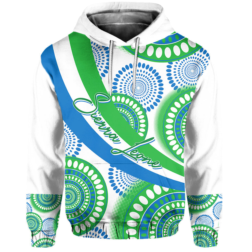 Sierra Leone Custom Hoodie Ankara Style LT7