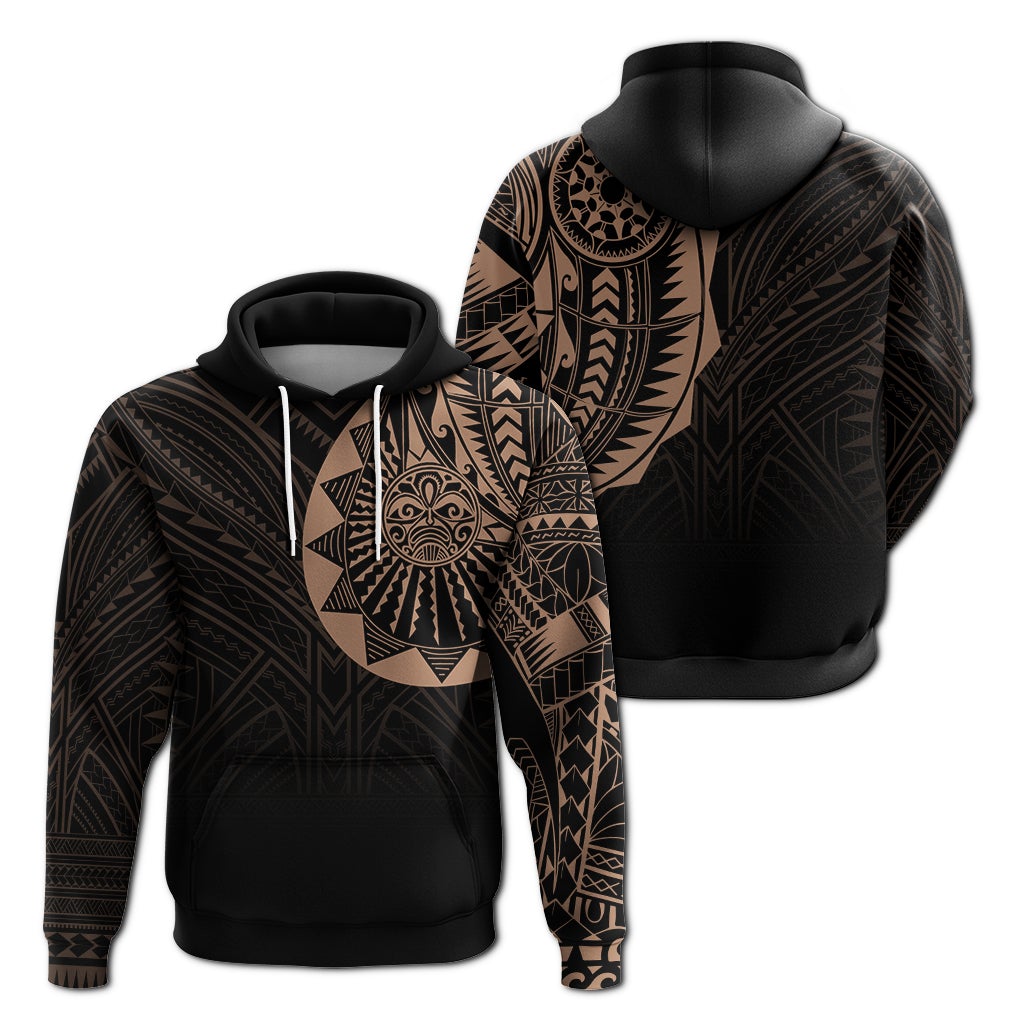 Polynesian Full Sleeve Tattoo Hoodie Blush Color LT7