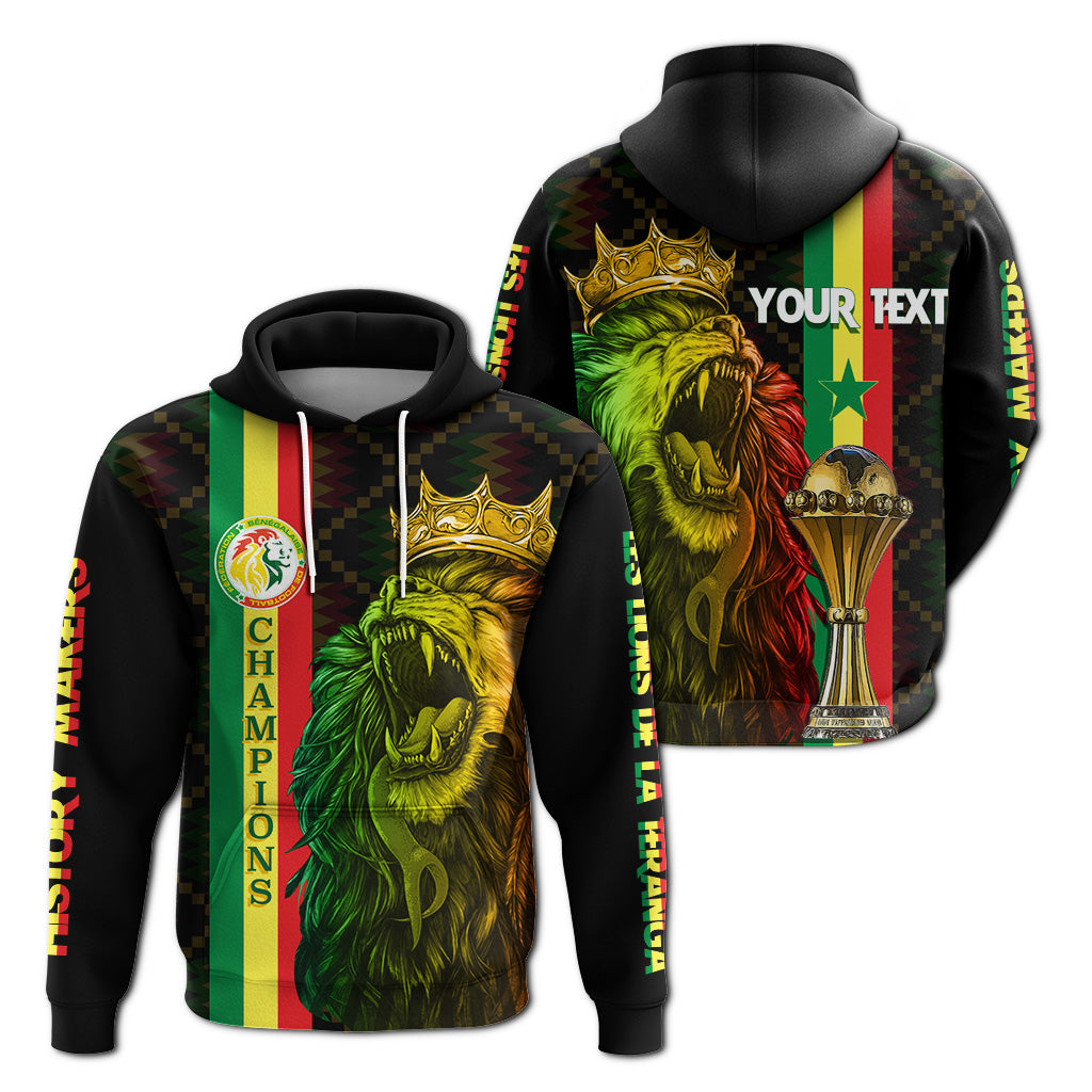 Senegal Football Champion Custom Hoodie History Makers LT7