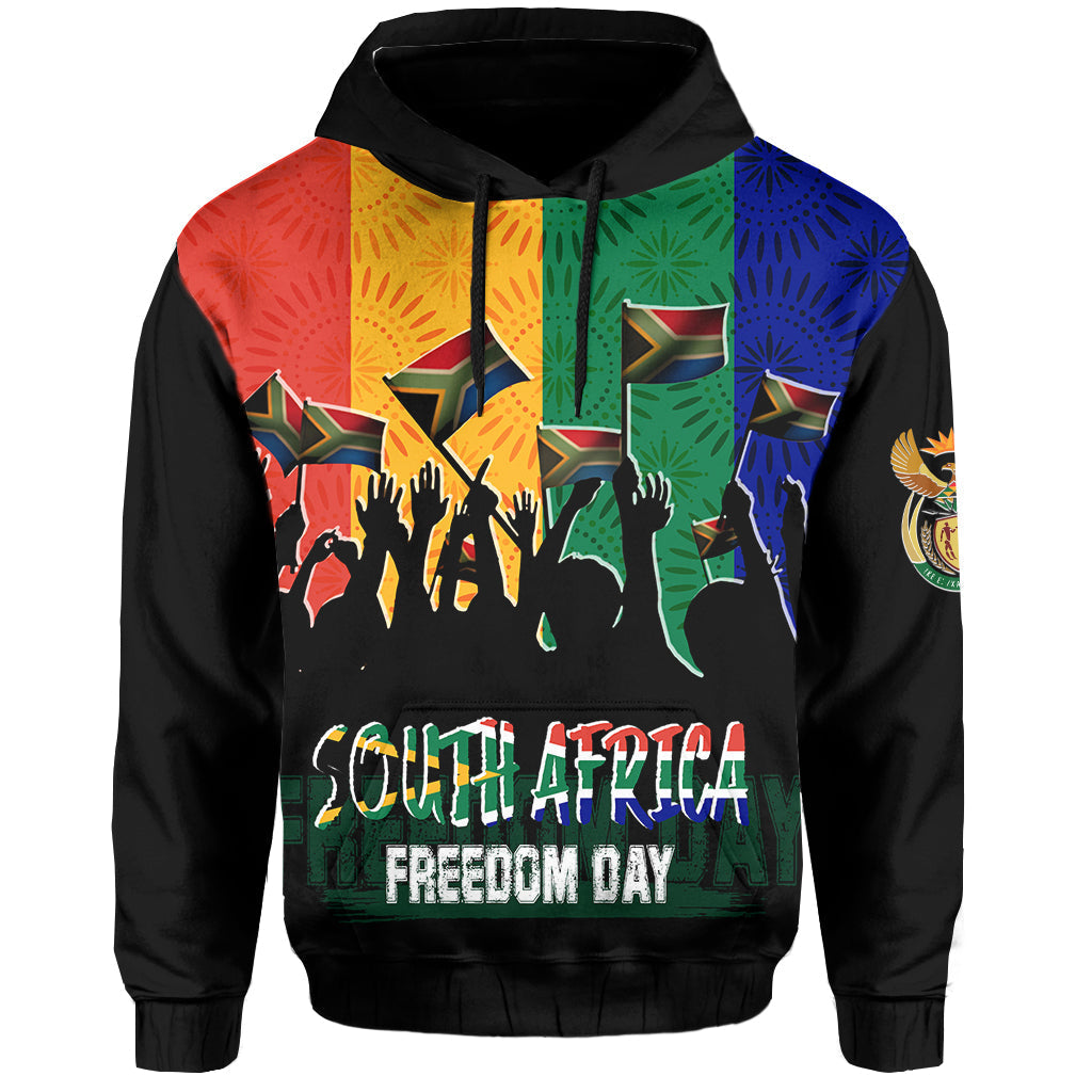 Shweshwe Pattern South Africa Freedom Day Hoodie Freedom Is In Your Hands LT7