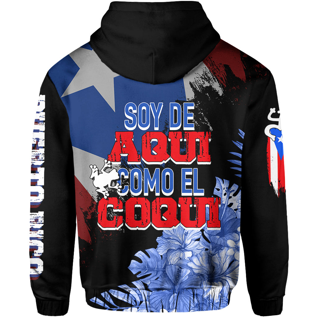 Puerto Rico Hoodie Soy De Aqui Como El Coqui LT7