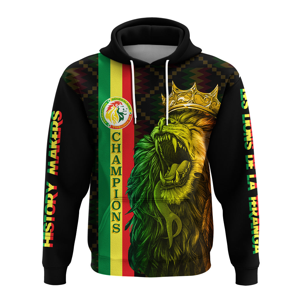 Senegal Football Champion Custom Hoodie History Makers LT7