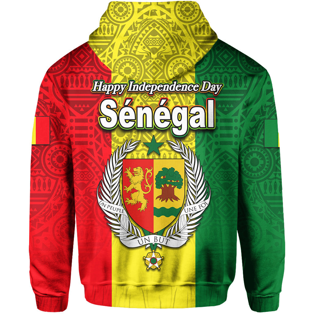 Senegal Independence Day Hoodie African Pattens LT6