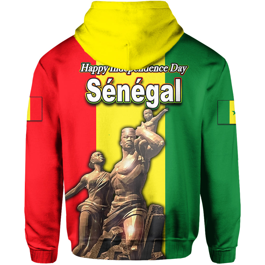Senegal Independence Day Hoodie African Renaissance Monument LT6