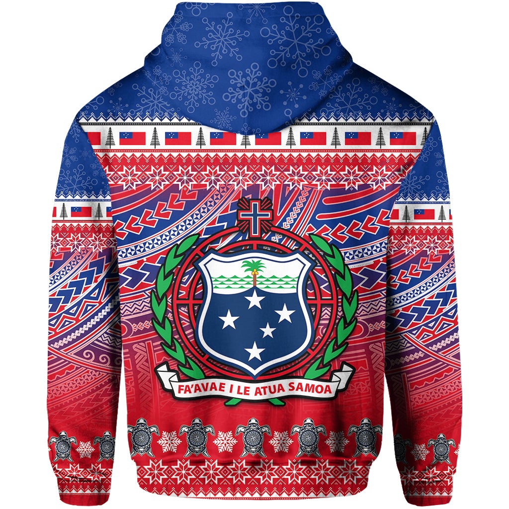 Samoa Christmas Manuia Le Kirisimasi Zip Hoodie LT6