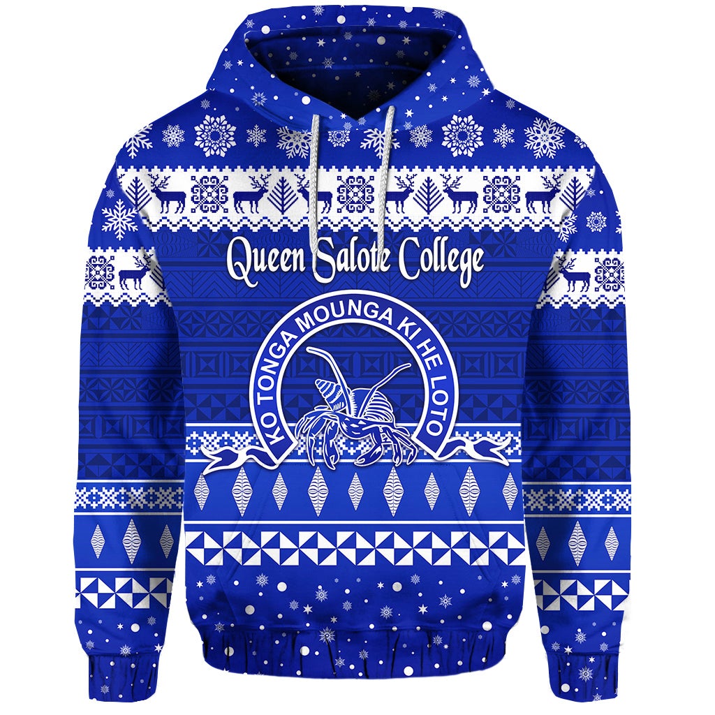 Queen Salote College Christmas Hoodie Simple Style LT8