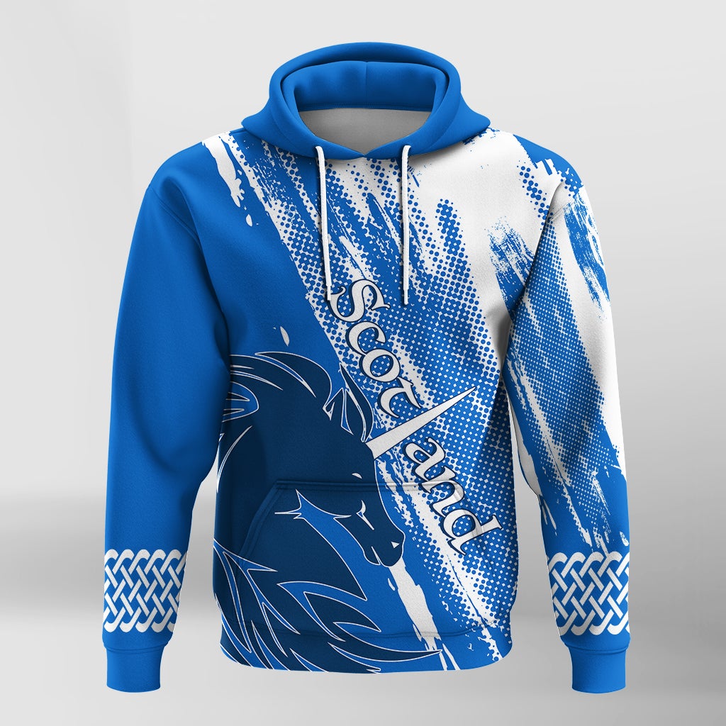 Scotland Grunge Style Unicorn and Thistle Hoodie LT7