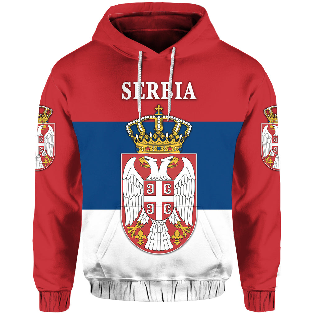 Serbia Hoodie Srbija Flag Style LT8