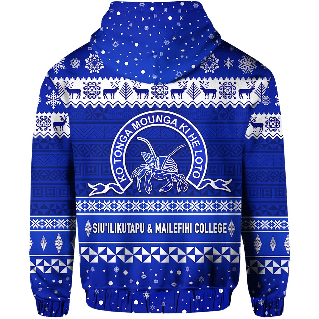 Siuilikutapu and Mailefihi College Christmas Zip Hoodie Simple Style LT8