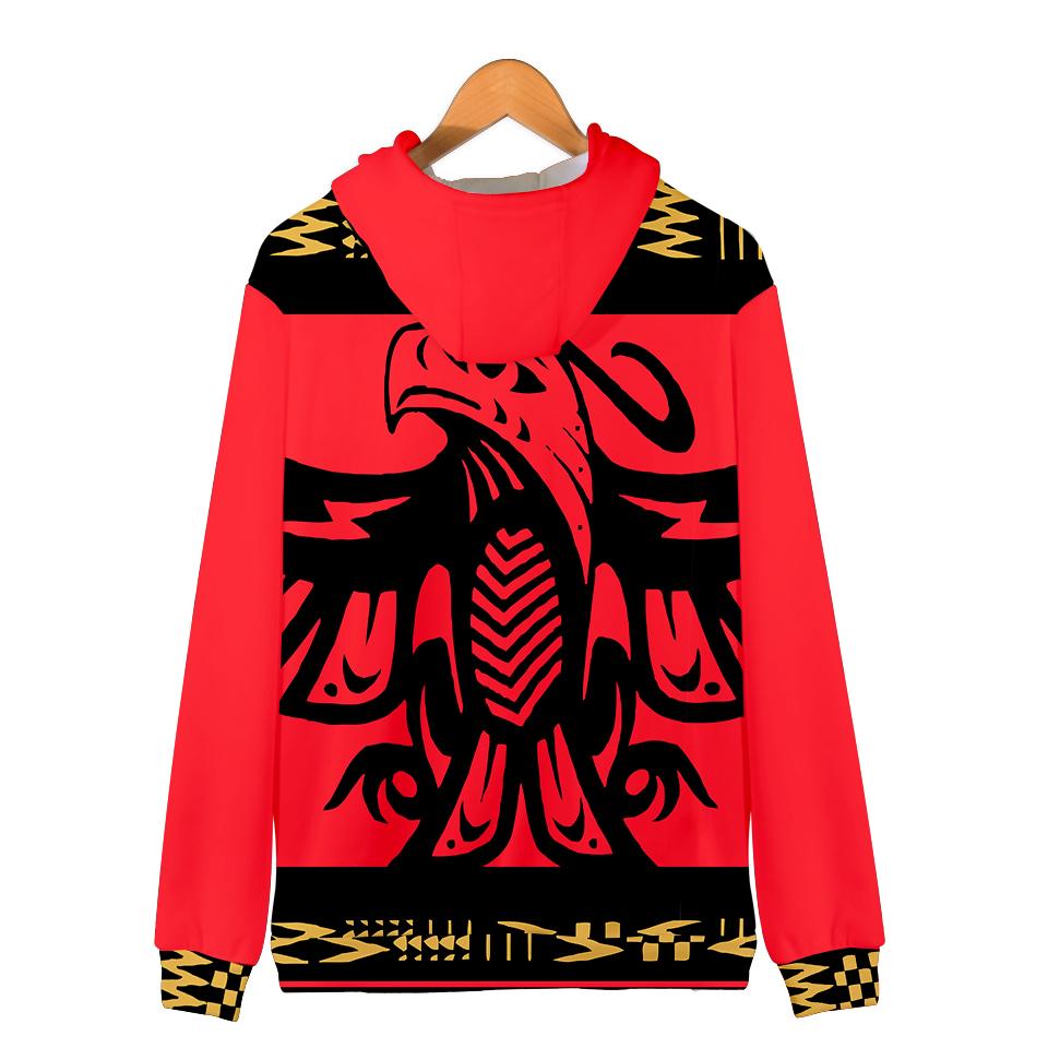 Red Thunderbird Native American Design All Over Hoodie LT10