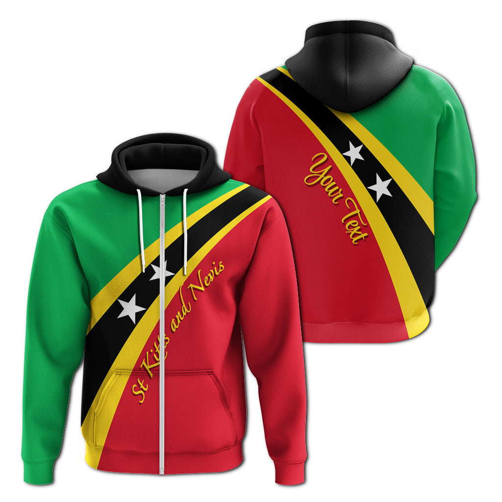 Saint Kitts and Nevis Custom Hoodie SKN Flag Simple Style LT7