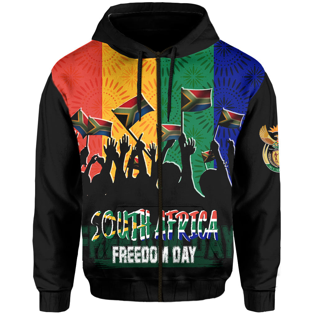 Shweshwe Pattern South Africa Freedom Day Hoodie Freedom Is In Your Hands LT7