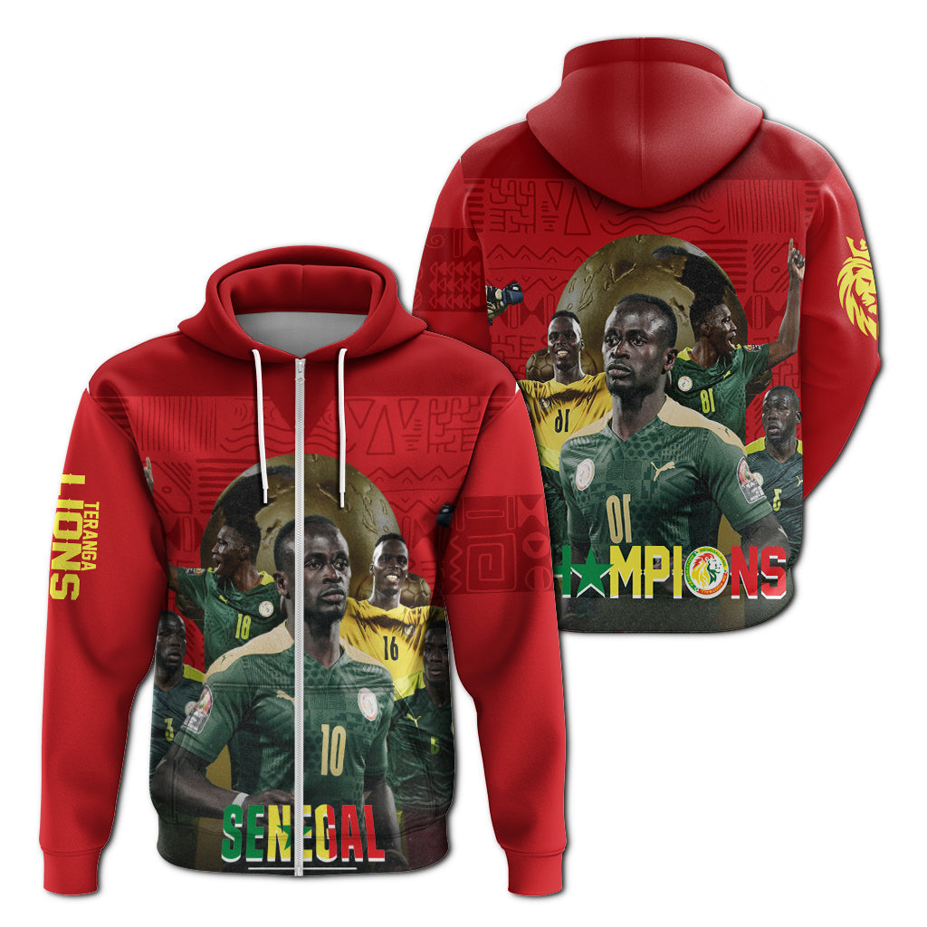 Senegal AFCON 2022 Champions Hoodie Teranga Lions LT7