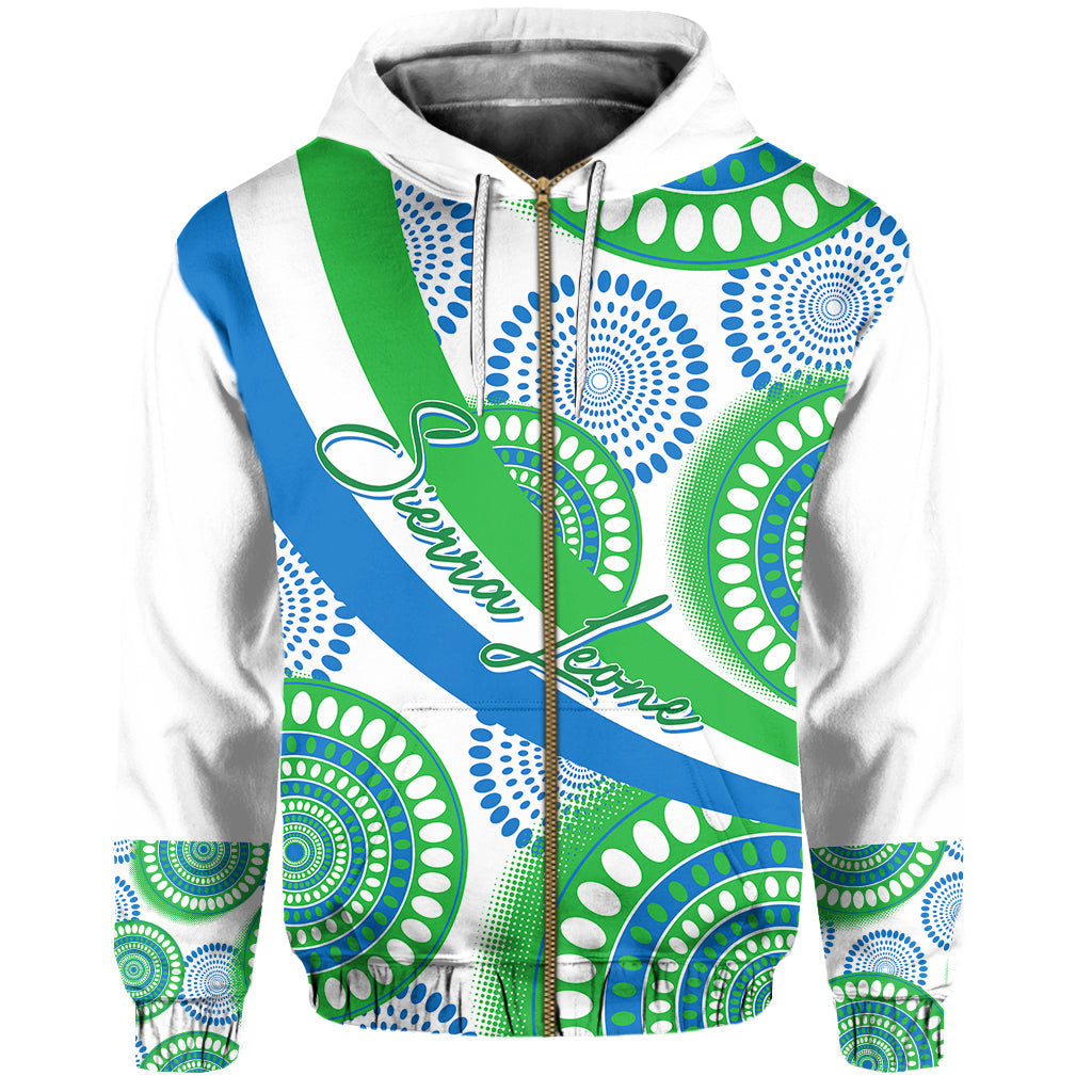 Sierra Leone Custom Hoodie Ankara Style LT7