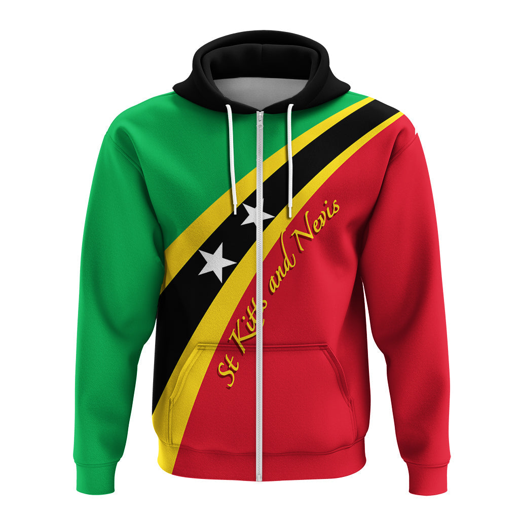 Saint Kitts and Nevis Custom Hoodie SKN Flag Simple Style LT7