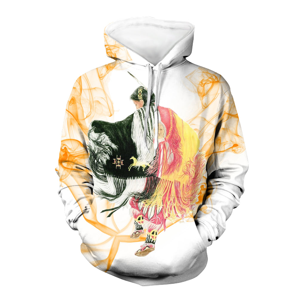 Pow Wow Dancer Native American All Over Hoodie LT10