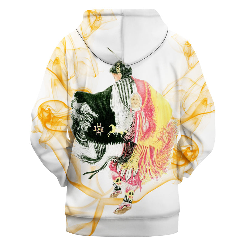 Pow Wow Dancer Native American All Over Hoodie LT10