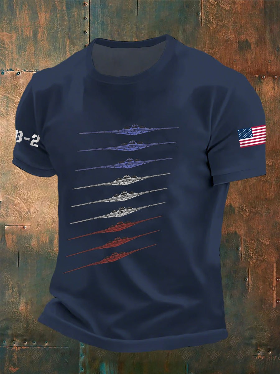 Air Force B2 T-shirt Men's Patriotic T-Shirt Gifts For Air Force - Liberish