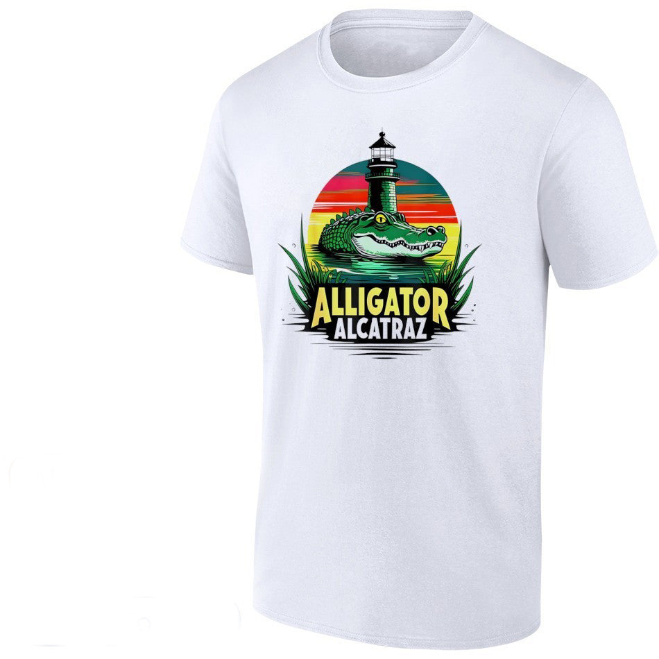 Alligator Alcatraz Retro Alcatraz T-Shirt Everglades Florida Parody Shirt Best Gifts For Him - Liberish