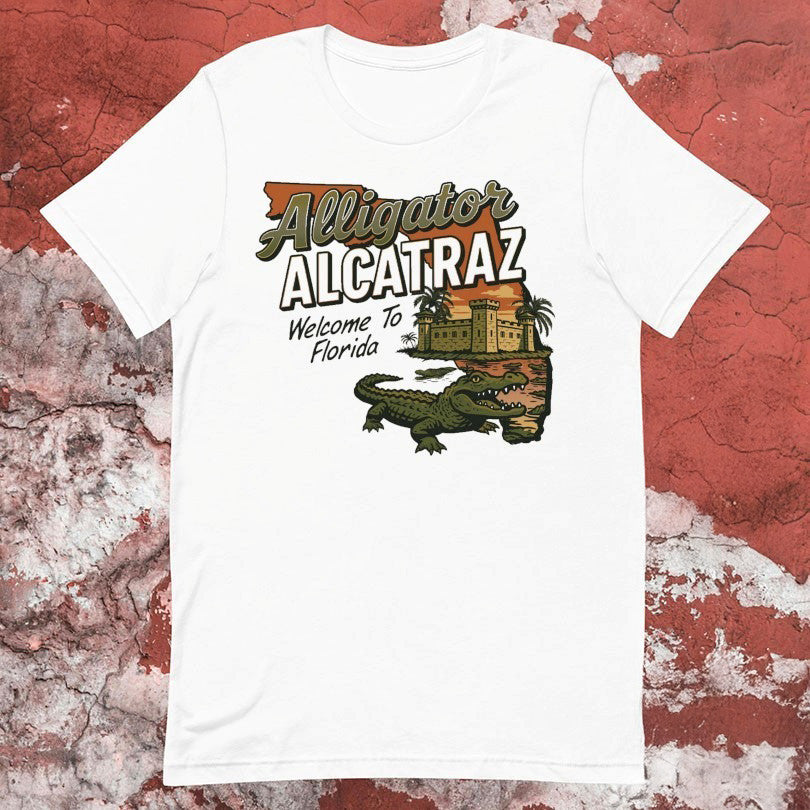 Alligator Alcatraz Welcome To Florida Gator Shirt Alligator Alcatraz T-Shirt - Liberish