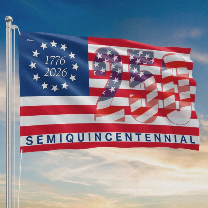 America 250th Anniversary United States Semiquincentennial 1776 2026 Patriotic Grommet Fla - Liberish