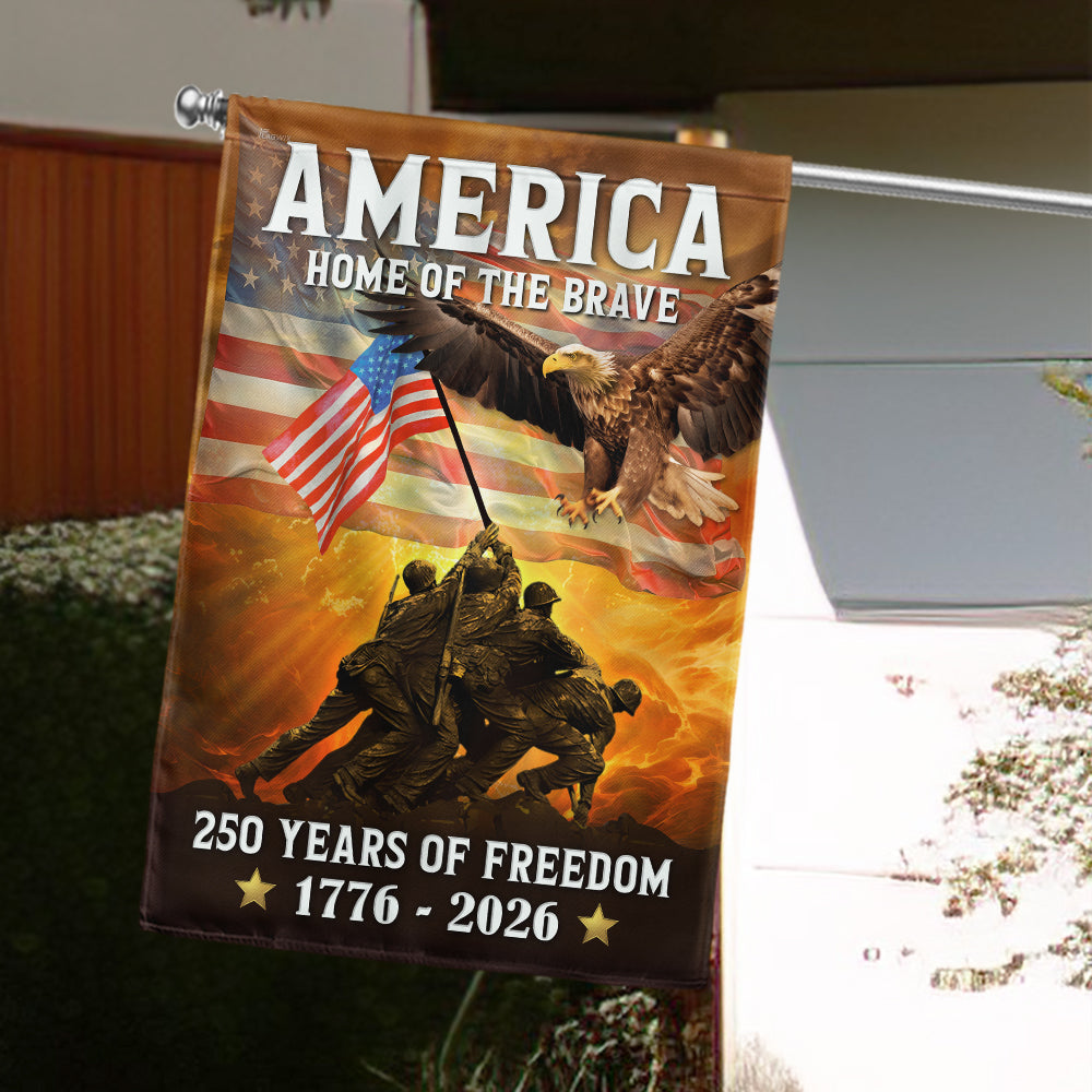American Flag 250th Anniversary Double Sided Canvas Flag For Patriotic Holidays 1776 2026 - Liberish