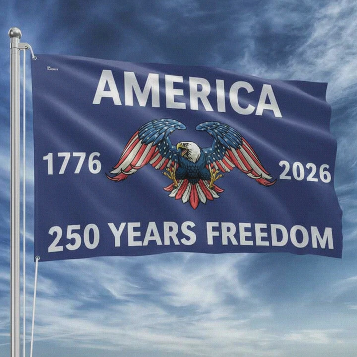American Flag America 250th Anniversary Grommet Freedom 4th Of July Flag - Liberish