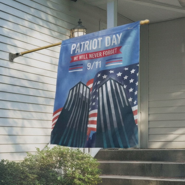 American Flag - Patriot Day 9 11 We Will Never Forget Flag For Indoor Outdoor Decor - Liberish
